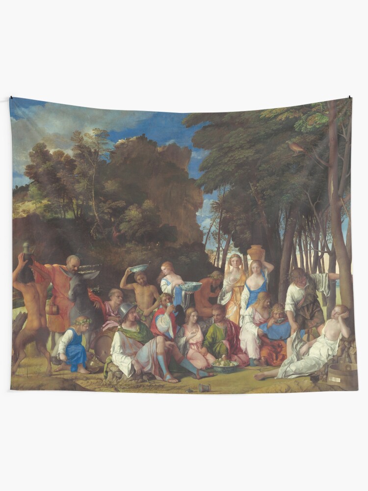 Alternate view of The Feast of the Gods Painting by Giovanni Bellini and Titian Tapestry
