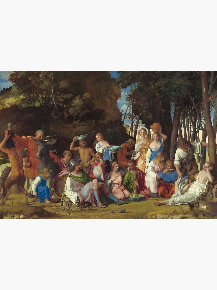 The Feast of the Gods Painting by Giovanni Bellini and Titian by podartist