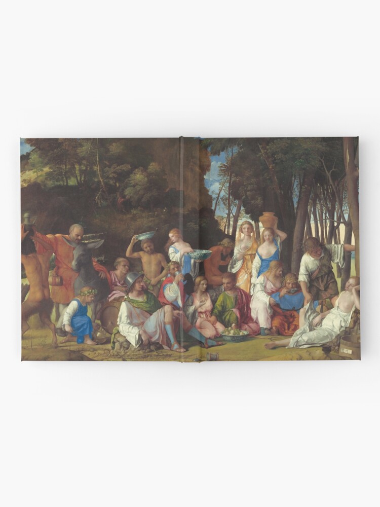 Alternate view of The Feast of the Gods Painting by Giovanni Bellini and Titian Hardcover Journal