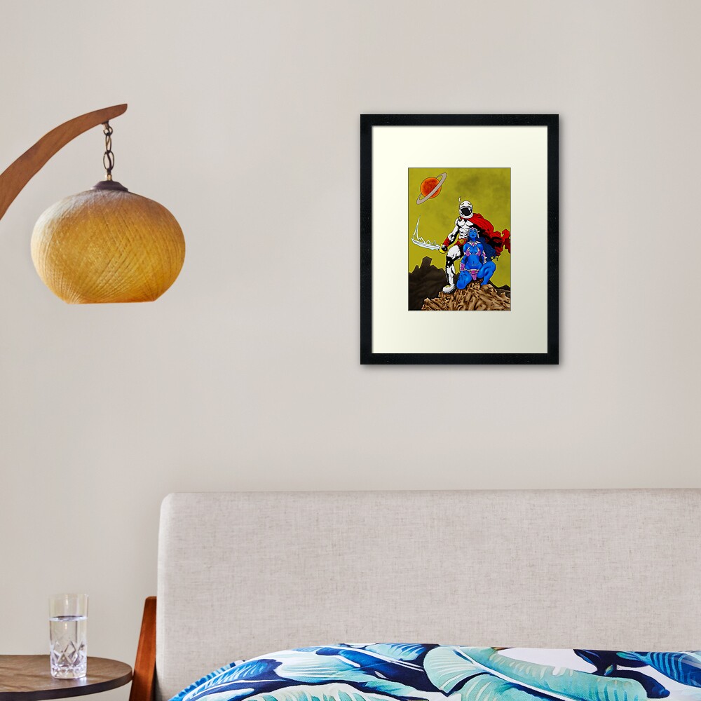 Item preview, Framed Art Print designed and sold by BrainBoyCreate.