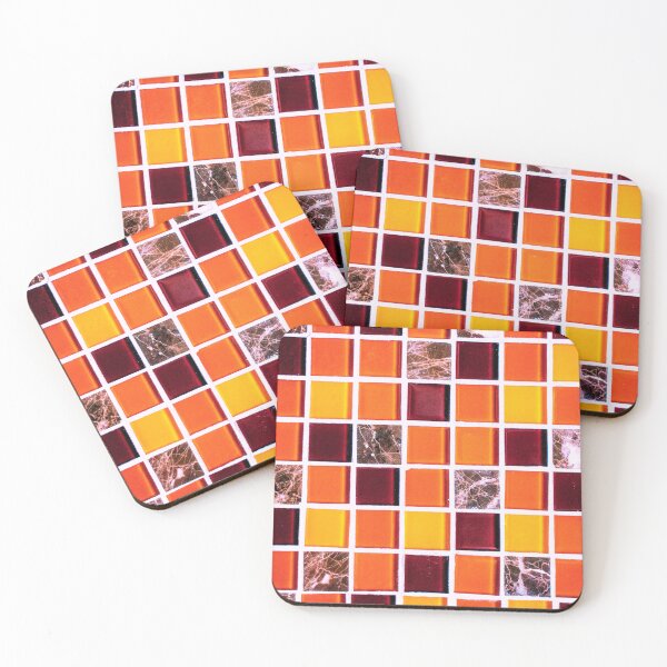 Item preview, PATTERN DESIGN STUDY #10 Multicolored Glass Tiles designed and sold by DEL-Productions.