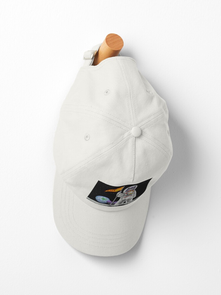 Thumbnail 2 of 7, Cap, Moon Cat designed and sold by BrainBoyCreate.