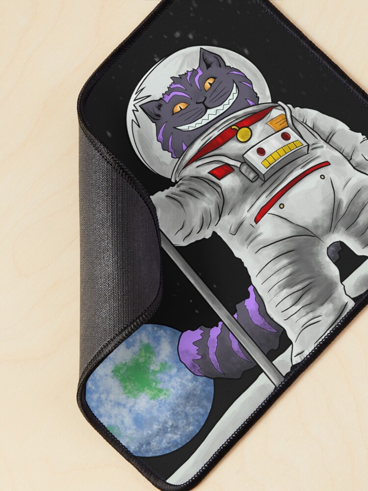 Thumbnail 2 of 5, Mouse Pad, Moon Cat designed and sold by BrainBoyCreate.