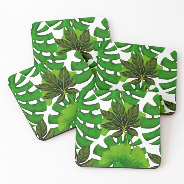 Item preview, Tropical green leaves designed and sold by FGCART.