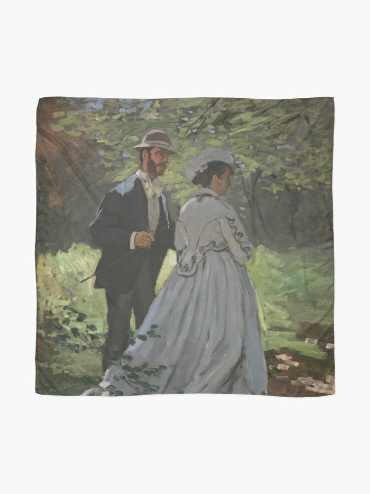 Alternate view of Bazille and Camille Painting by Claude Monet Scarf