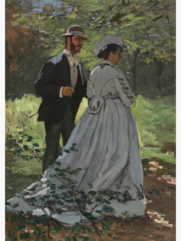 Bazille and Camille Painting by Claude Monet by podartist