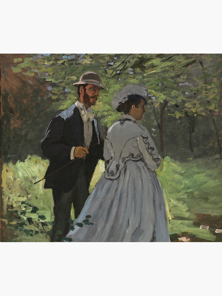 Bazille and Camille Painting by Claude Monet by podartist