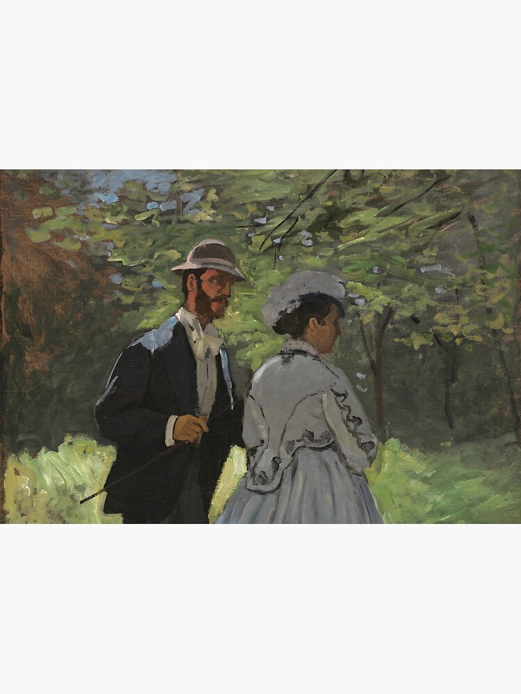 Bazille and Camille Painting by Claude Monet by podartist