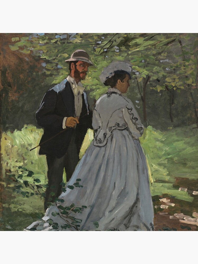 Bazille and Camille Painting by Claude Monet by podartist