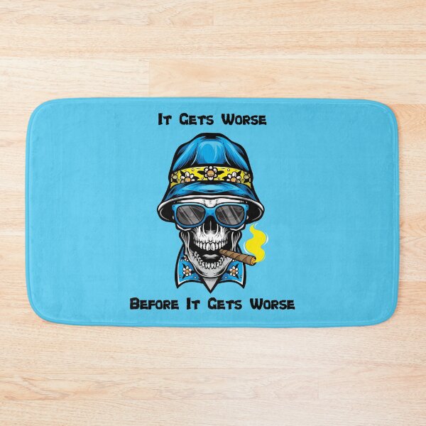 Item preview, It gets worse skull t-shirt, stickers, designed and sold by ProFoot.