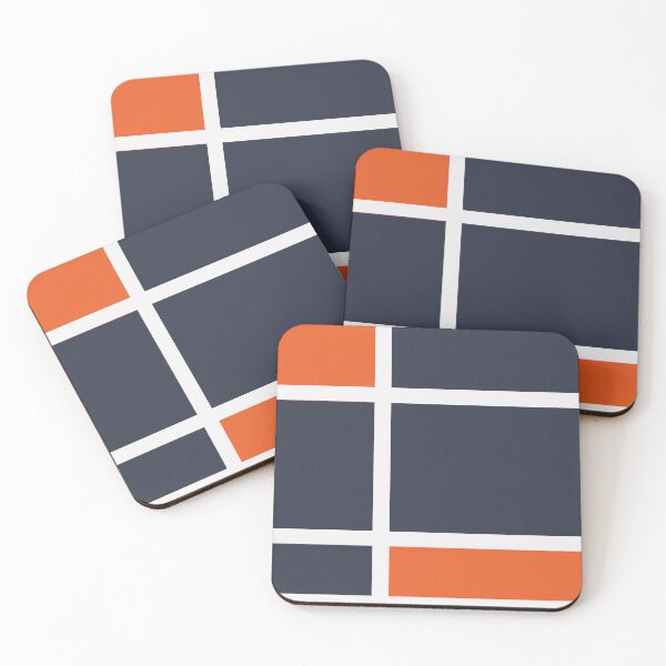 Item preview, Geometric Blue and Orange designed and sold by ChantalDesign.