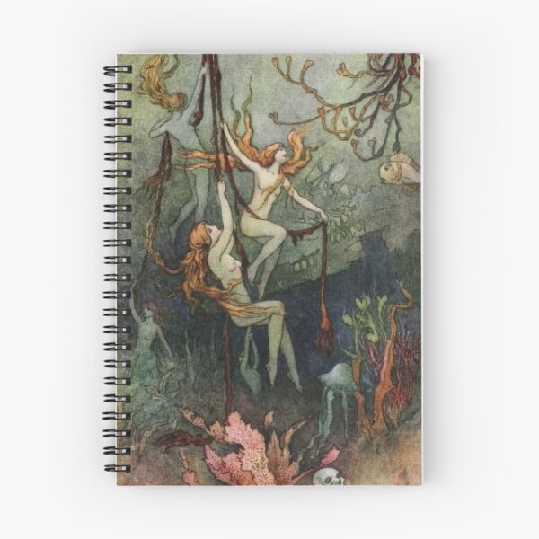 Item preview, Sea Nymphs By Warwick Goble  designed and sold by ArtHistoryLover.