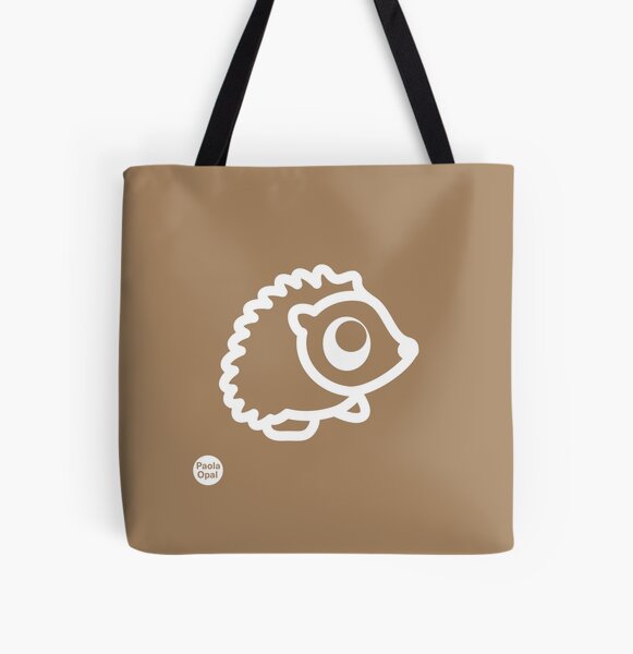 Emma the hedgehog from the Simply Small Series (reverse) All Over Print Tote Bag