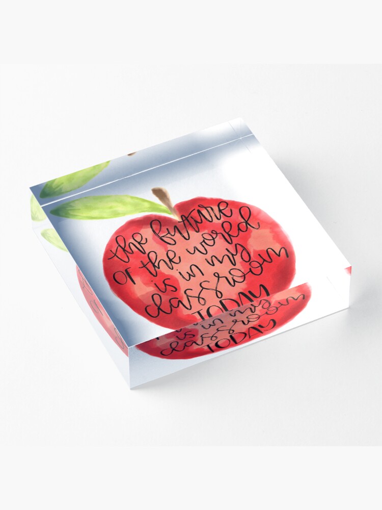 Alternate view of Teacher Quote Acrylic Block
