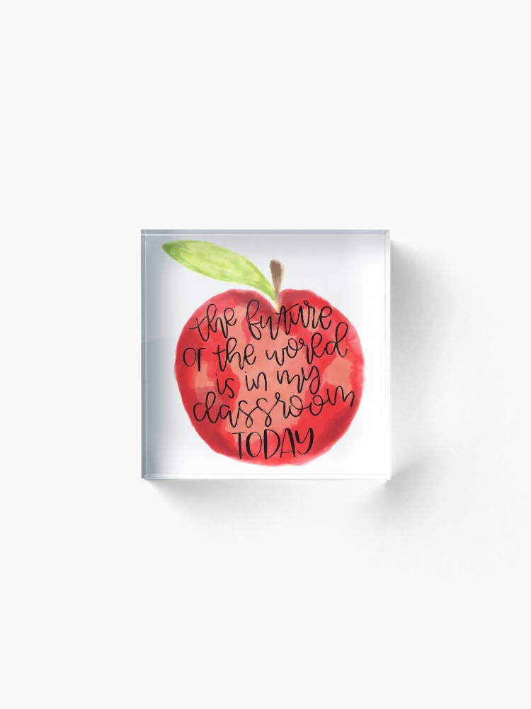 Alternate view of Teacher Quote Acrylic Block