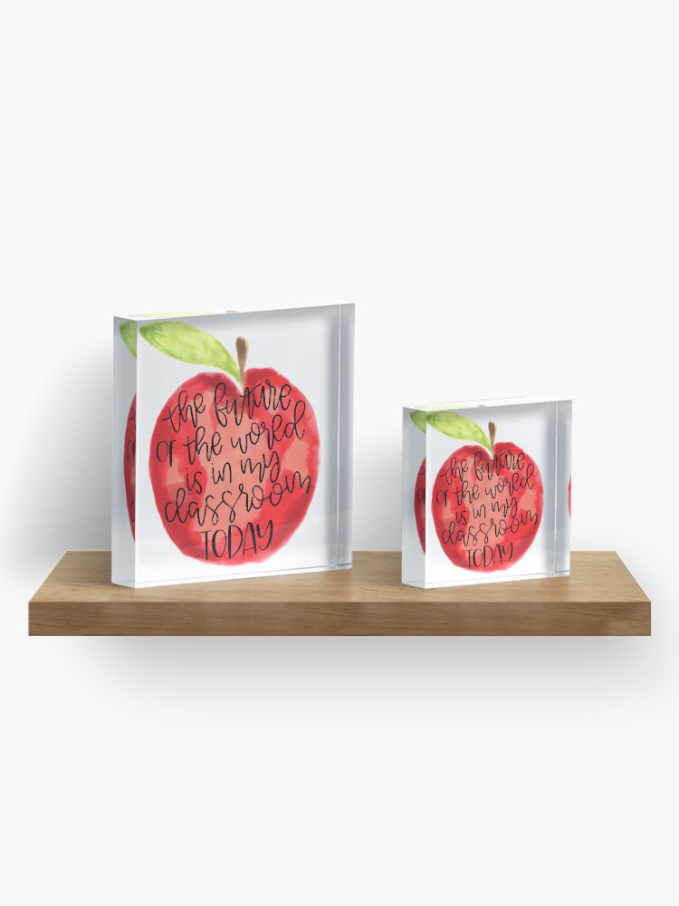 Alternate view of Teacher Quote Acrylic Block