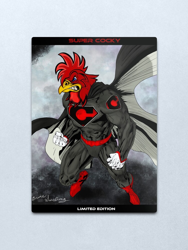 Alternate view of Super Cocky Metal Print