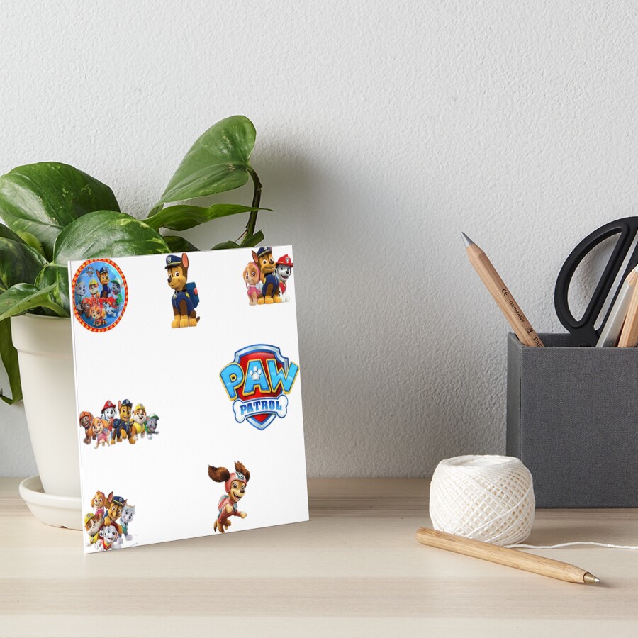 "Paw Patrol Logo Stickers PACK" Art Board Print by madraso Redbubble
