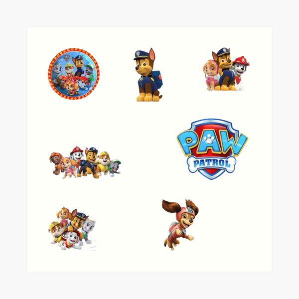 "Paw Patrol Logo Stickers PACK" Art Print for Sale by madraso Redbubble
