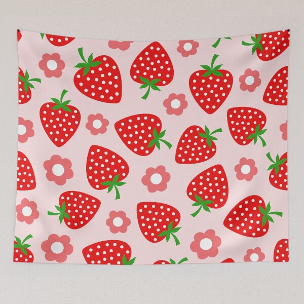 Item preview, Strawberry Pattern Art designed and sold by kamuipreme.