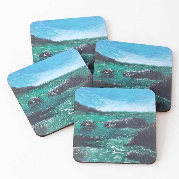 Item preview, Emerald Bay oil painting by tabitha kremesec designed and sold by Tabitha Kremesec.