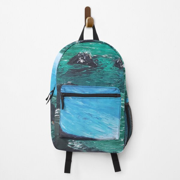 Item preview, Emerald Bay oil painting by tabitha kremesec designed and sold by Tabitha Kremesec.