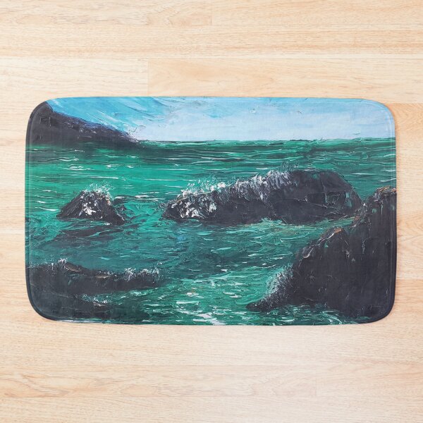 Item preview, Emerald Bay oil painting by tabitha kremesec designed and sold by Tabitha Kremesec.