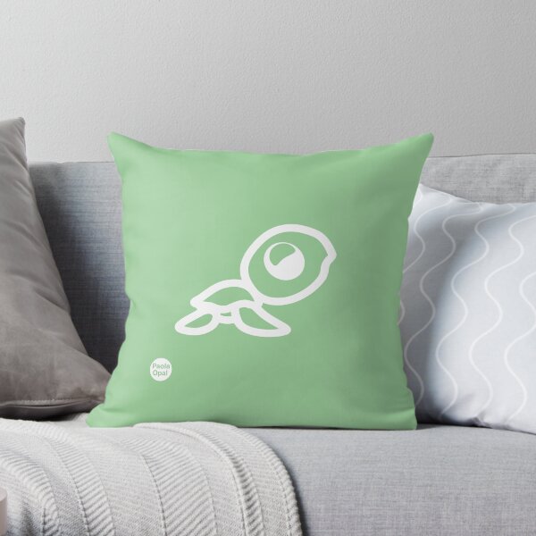 Totty the turtle from the Simply Small Series (reverse) Throw Pillow