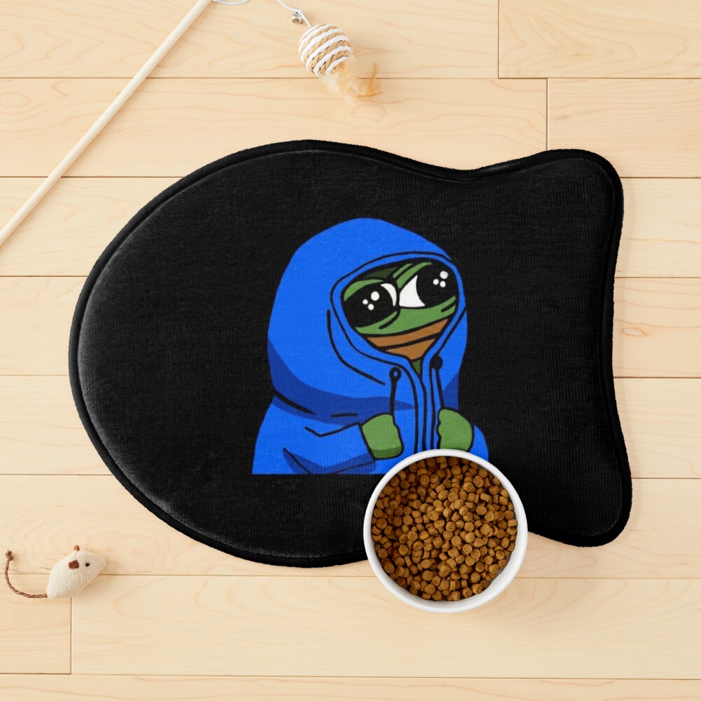 Bored poggers emote - peepo pepega twitch discord frog Hardcover