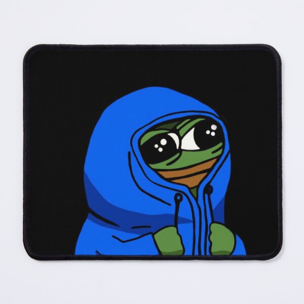 hush Poggers emote - peepo pepega twitch discord frog Mounted