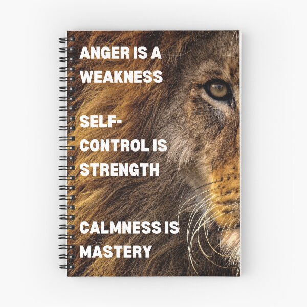 Item preview, Anger is a weakness - Inspirational Quotes designed and sold by theredsharp.