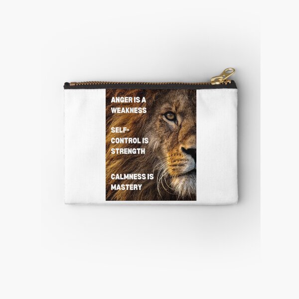 Item preview, Anger is a weakness - Inspirational Quotes designed and sold by theredsharp.
