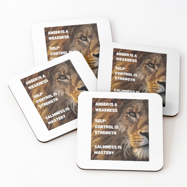 Item preview, Anger is a weakness - Inspirational Quotes designed and sold by theredsharp.