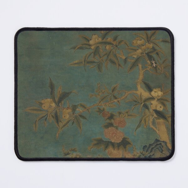 Item preview, Tapestry: fruit trees and hollyhocks designed and sold by LifeSpice.