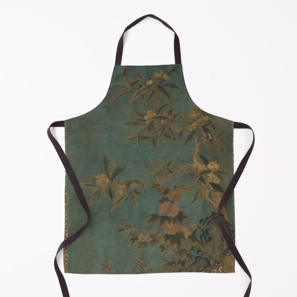 Item preview, Tapestry: fruit trees and hollyhocks designed and sold by LifeSpice.