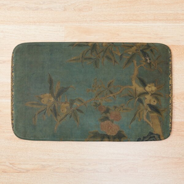 Item preview, Tapestry: fruit trees and hollyhocks designed and sold by LifeSpice.