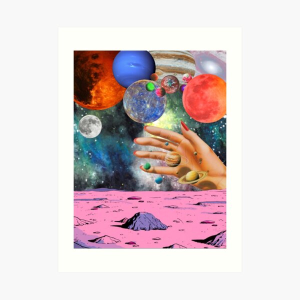 Psychedelic space. Art Print