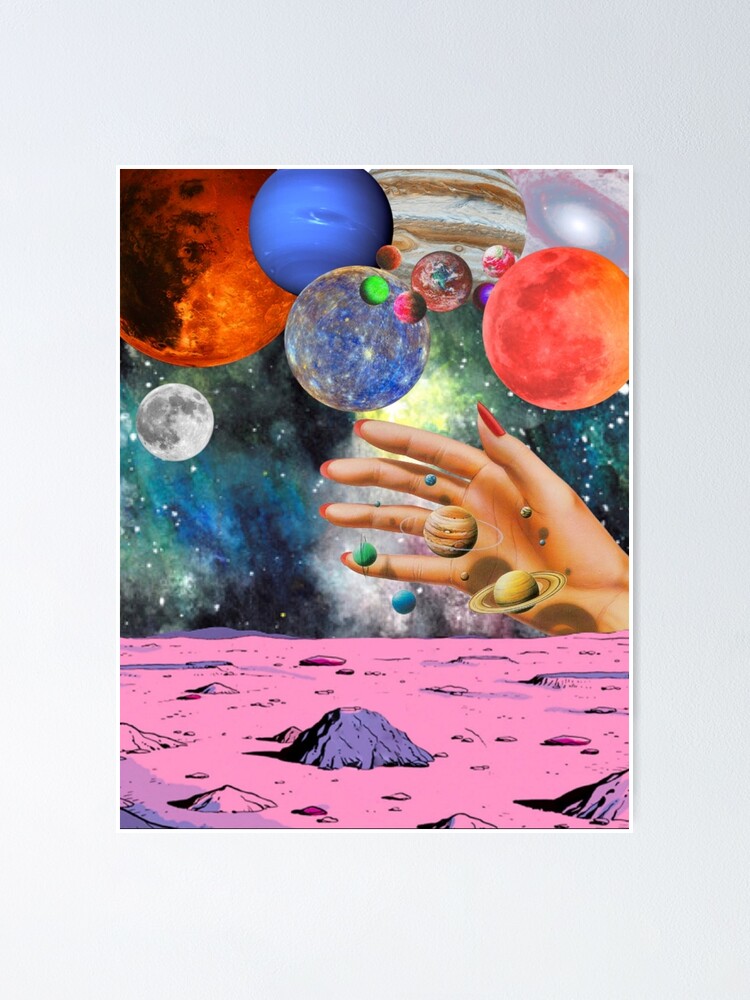 Alternate view of Psychedelic space. Poster