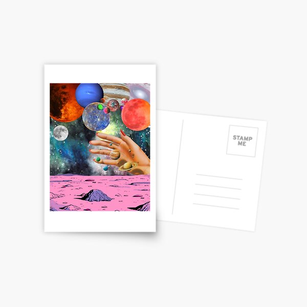 Psychedelic space. Postcard