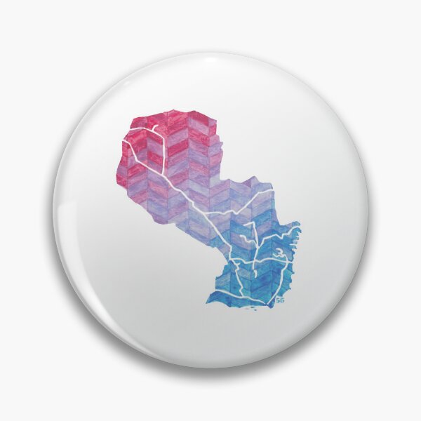 Item preview, Paraguay Map Sticker designed and sold by SharlaPaints.