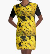 Blumen T-Shirt Kleid