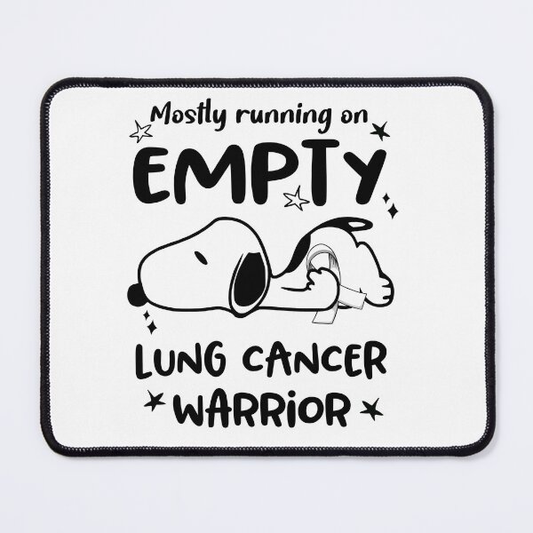 Item preview, Mostly Running on Empty Lung Cancer Warrior designed and sold by Wlsnpeggy.