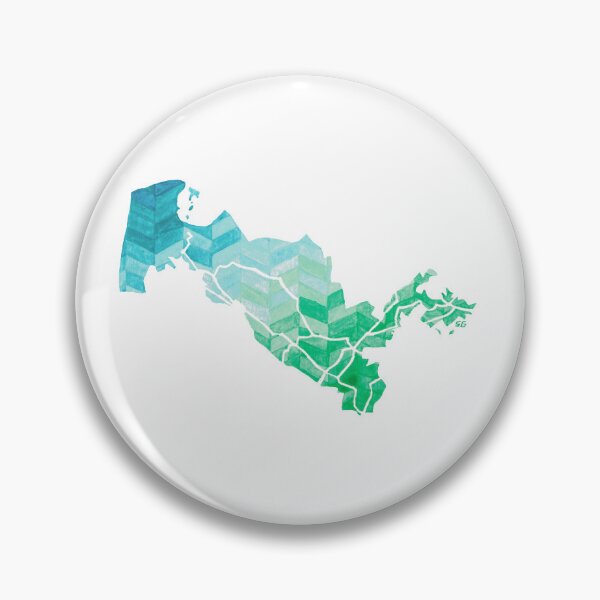 Item preview, Uzbekistan Map Sticker designed and sold by SharlaPaints.