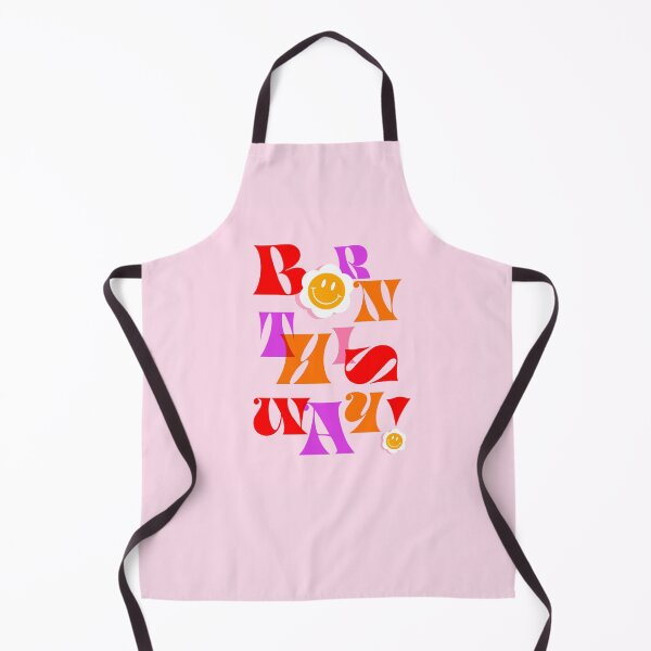 Item preview, Born This Way in Pink, Orange & Red - Playful and happy typography to support individuality and inclusion designed and sold by Dominiquevari.