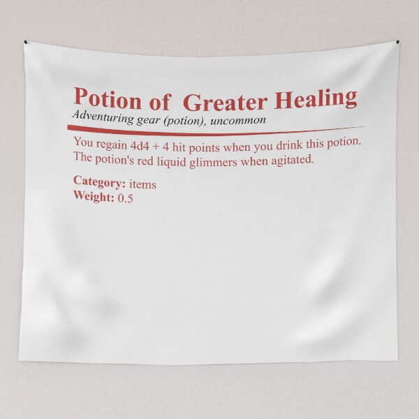 Item preview, Potion of Greater Healing  designed and sold by jomuxc.