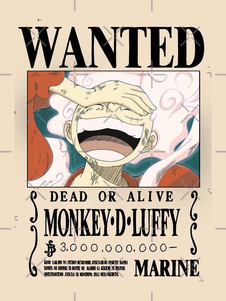 Luffy Gear Wanted Poster Manga