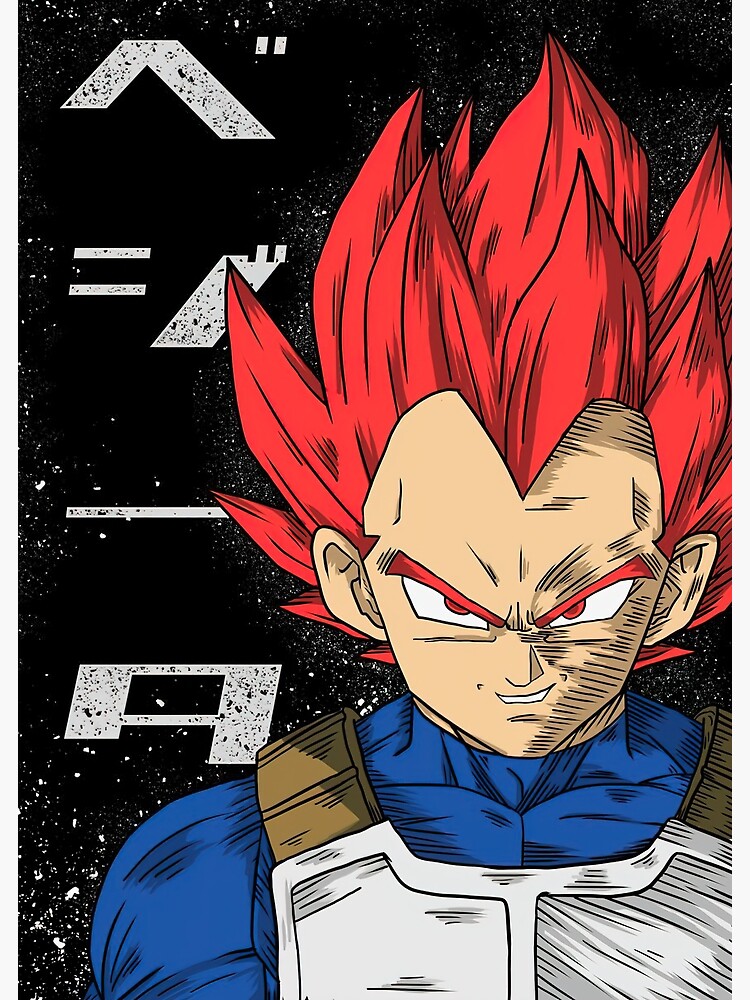 Vegeta Ssj God Poster For Sale By Davidbenson47 Redbubble 7670