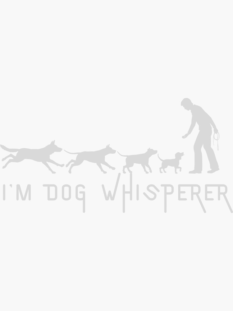 "Dog Whisperer Trainer DogMom" Sticker for Sale by kubix81 Redbubble