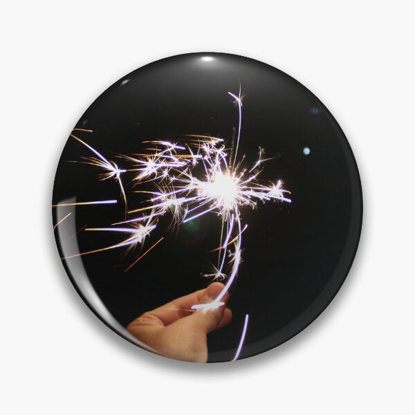 Item preview, Burning sparkler in hand on a black background designed and sold by yulchikon.