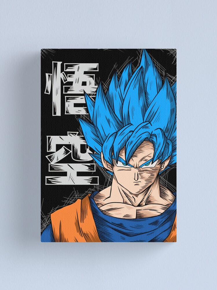  Goku SSJ Blue Anime Manga Canvas Art Poster and Wall